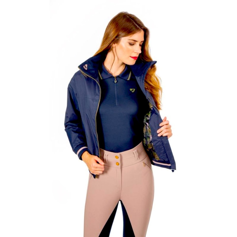 SHIRES Aubrion Farringdon Womens Blouson - Navy Blue, size XS